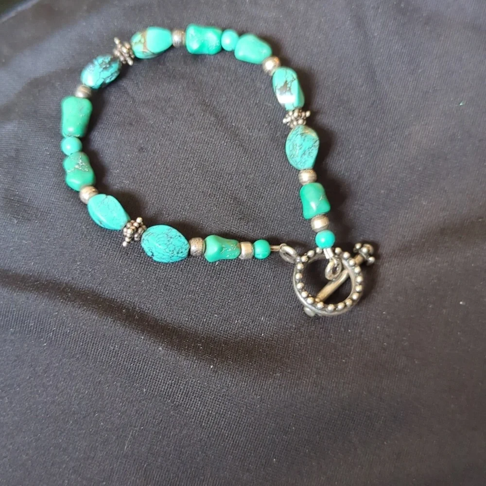 925 Turquoise Braclet - Picture 2 of 4